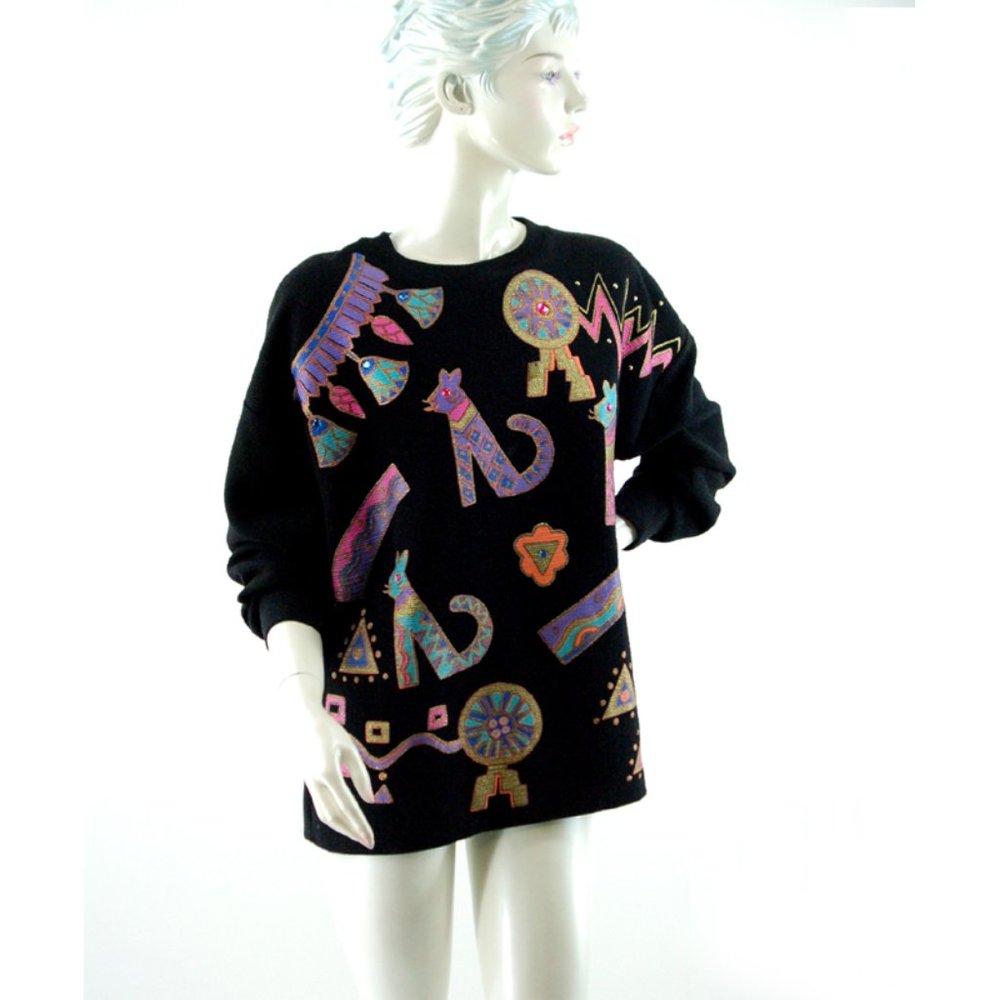 1980s cat lady sweater